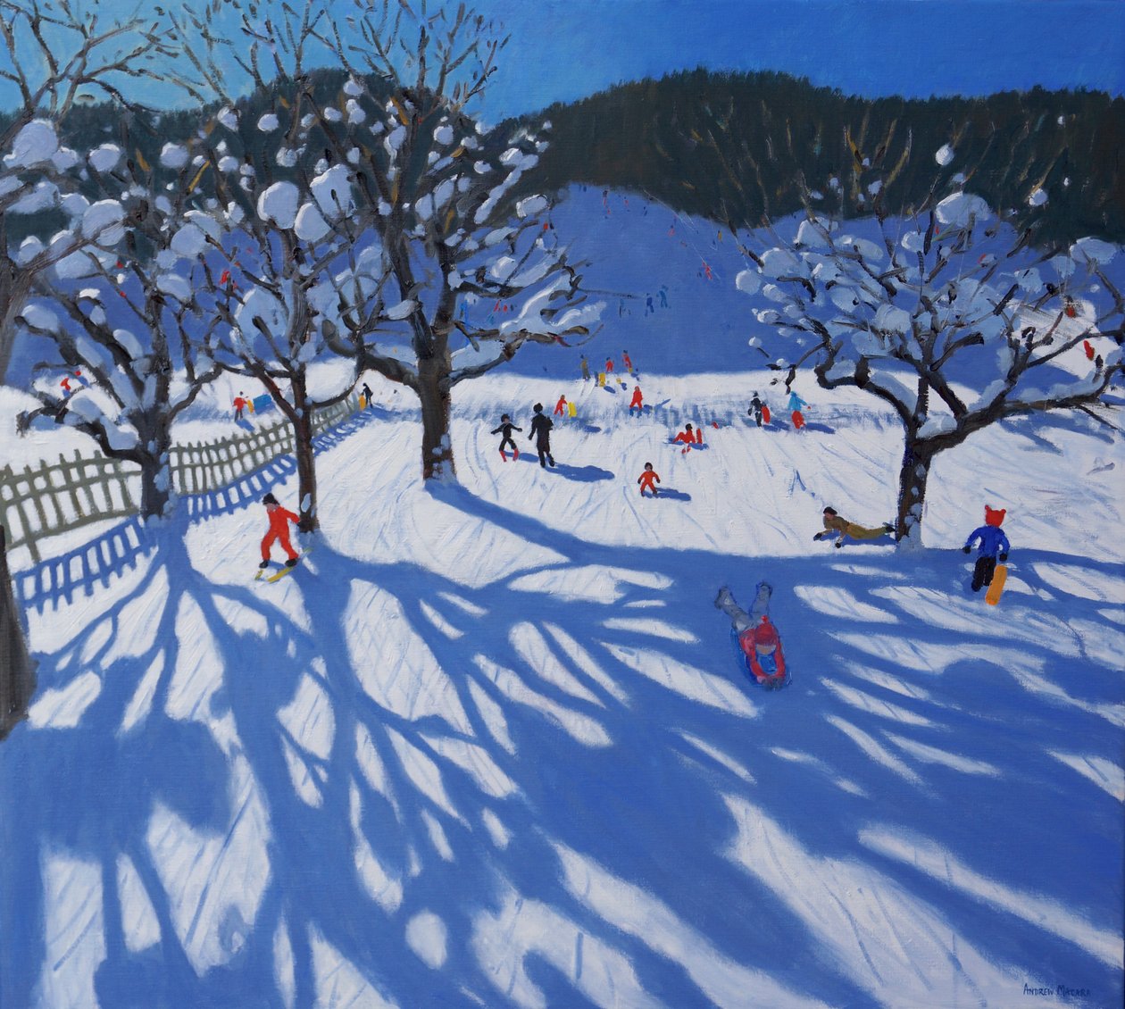 The Orchard in Winter, Morzine, av Andrew Macara