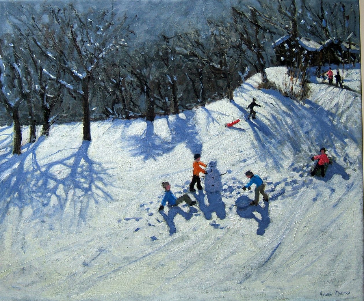 Snømannen, Morzine, av Andrew Macara