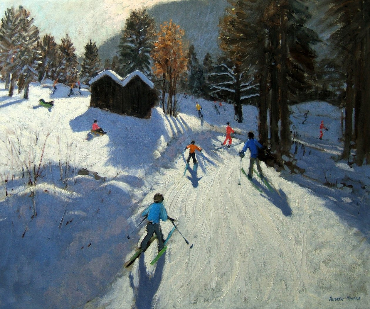 To fjellhytter, Pleney, Morzine av Andrew Macara