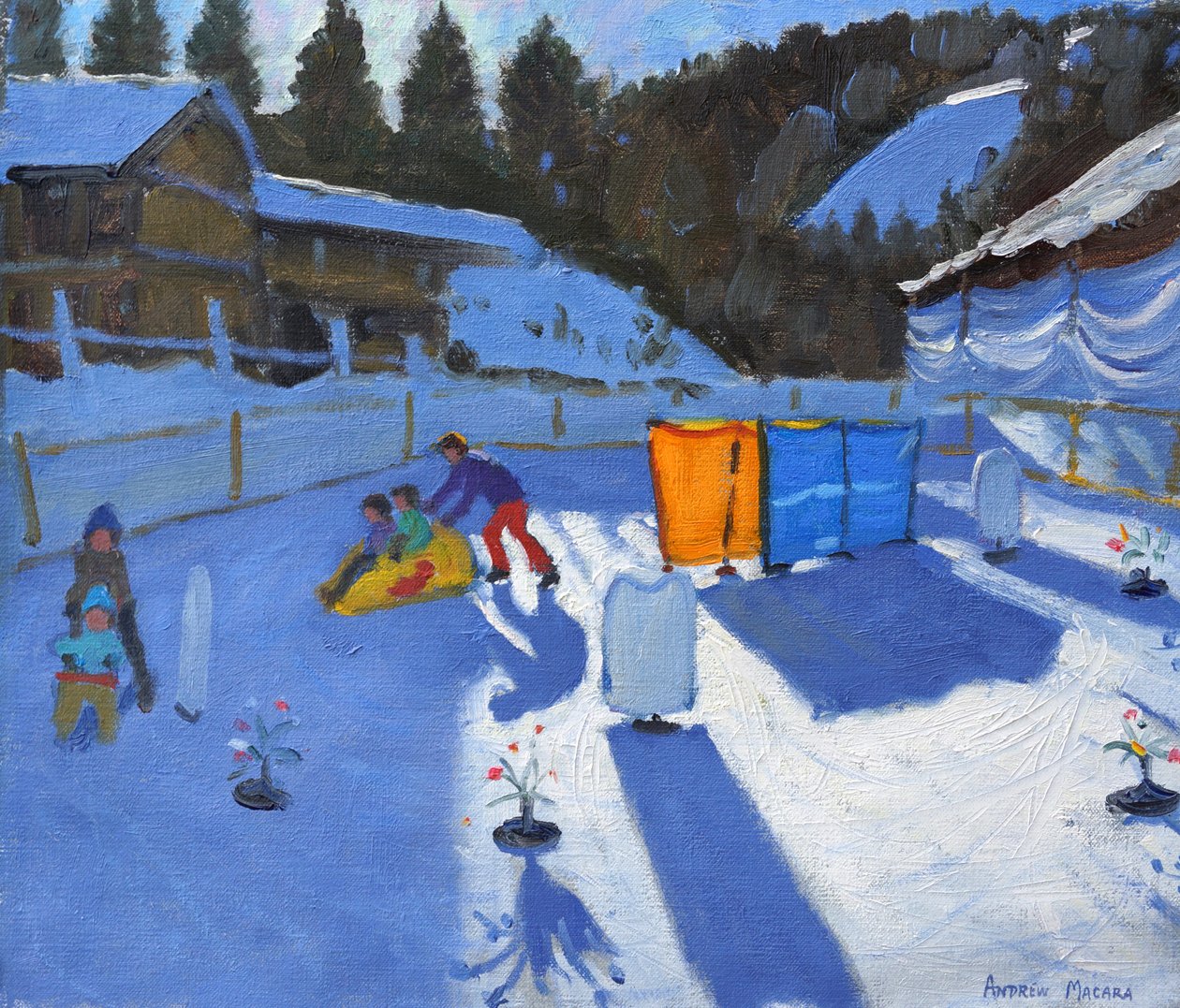 skøytebane for barn, Clusaz, 2014, av Andrew Macara