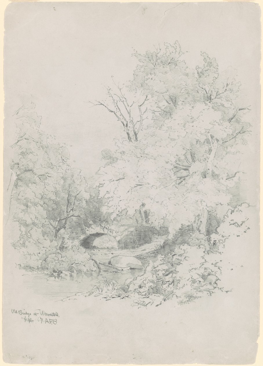 Old Bridge ved Weaverton av Andrew Fisher Bunner
