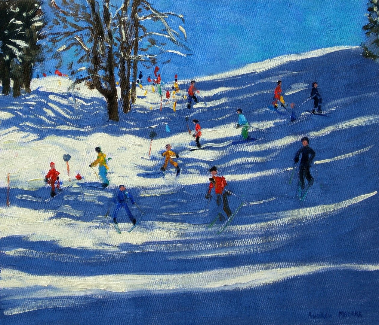Blå skygger, Morzine av Andrew Macara