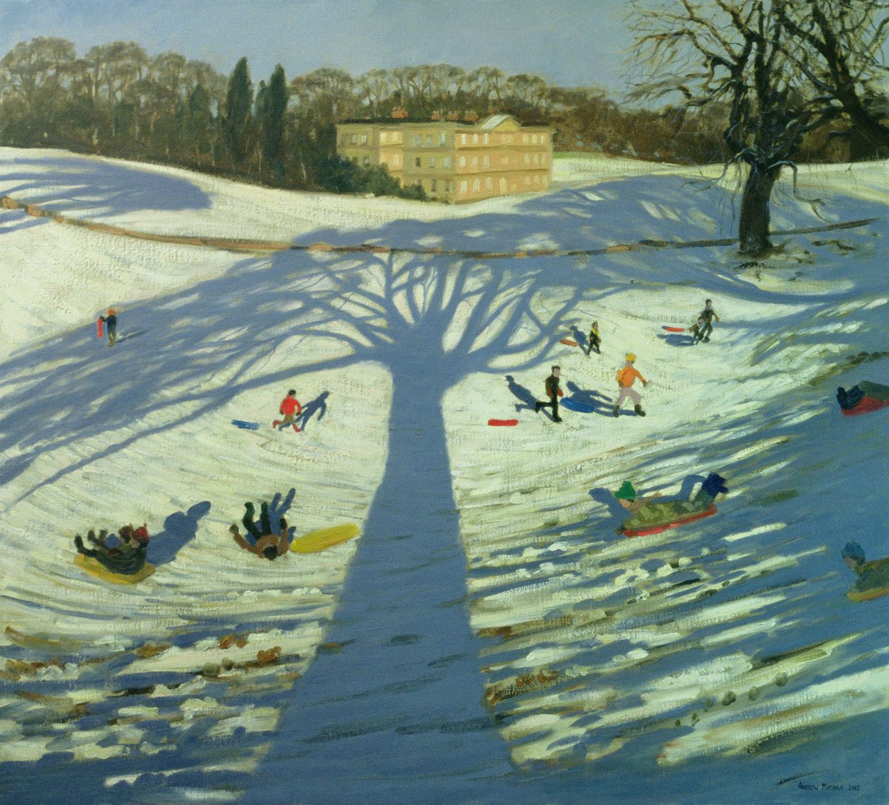 Calke Abbey House, vinter, 2002 av Andrew Macara