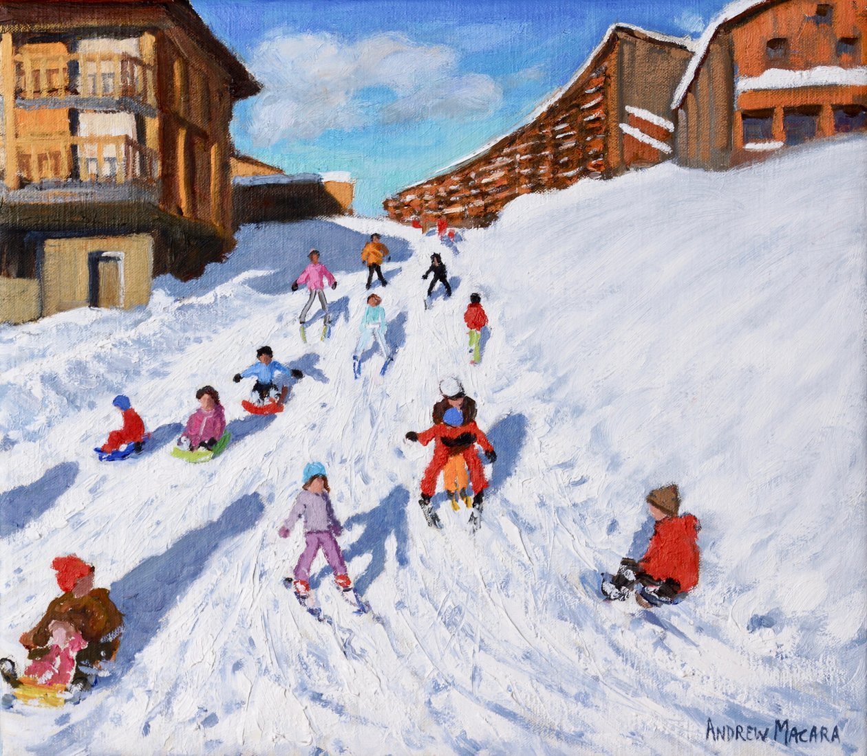 Julekjøring, Les Arcs av Andrew Macara
