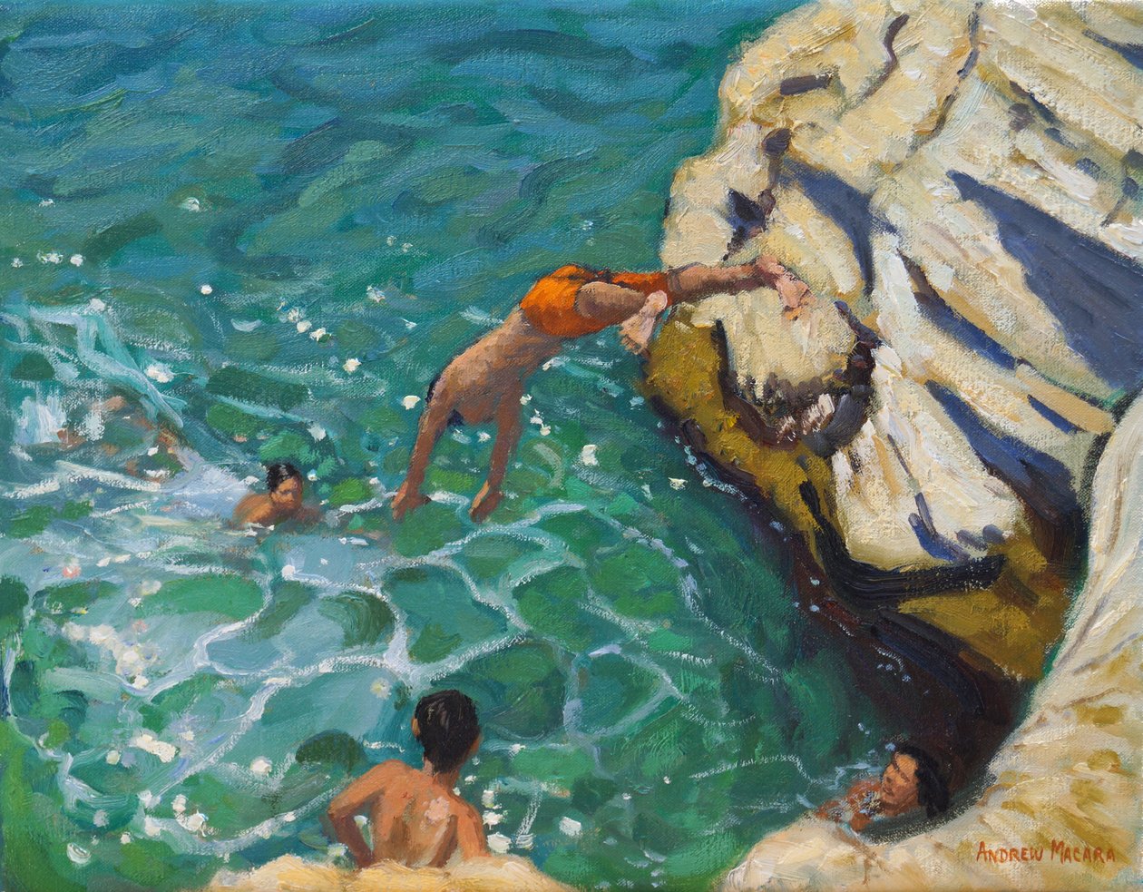 Dykking og svømming,,Skiathos. 2016, av Andrew Macara