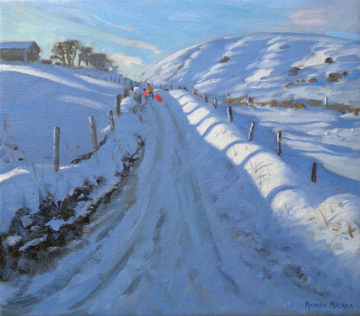 Dovehead, 2011 (olje på lerret) av Andrew Macara