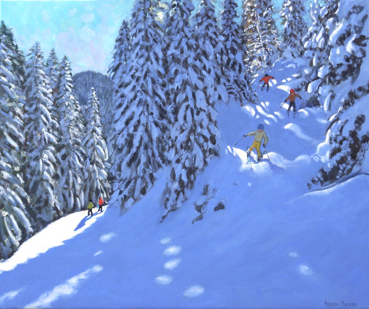 Fransk ski, Morzine, 2020 av Andrew Macara