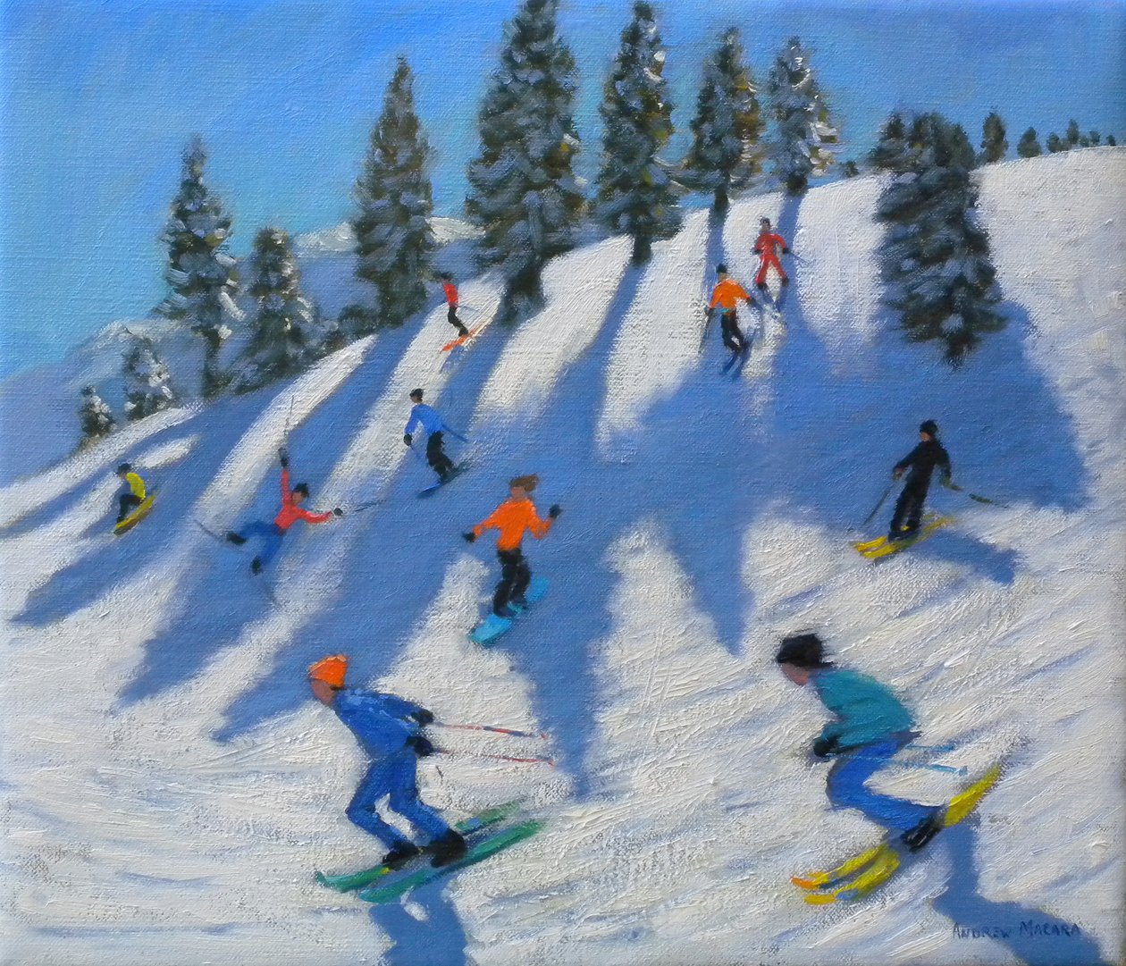 Skiløpere, Lofer, 2010 av Andrew Macara