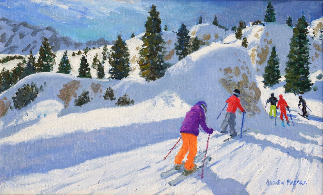 Ski, Rock City, Selva Gardena, Italia, 2016, av Andrew Macara