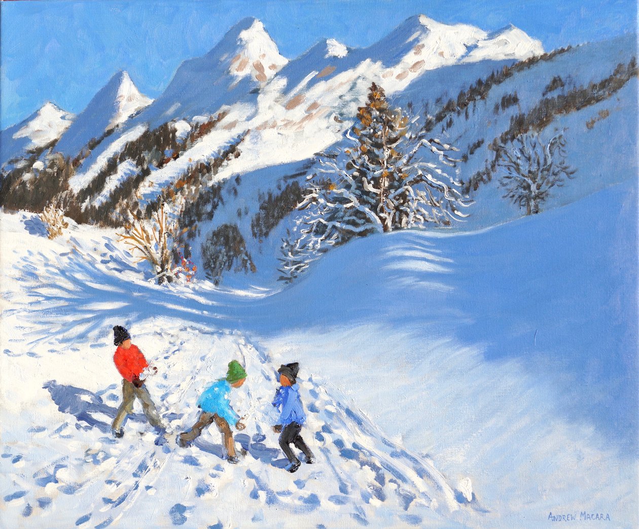 Snøball, La Clusaz, Frankrike av Andrew Macara