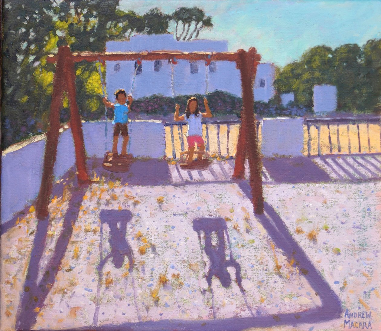 Sommersving, Folegandros, greske øyer, august 2017, av Andrew Macara