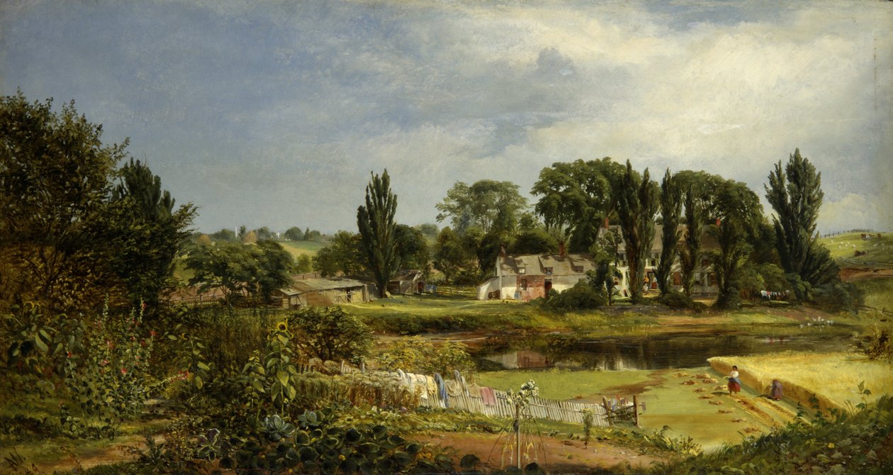 Long Island Homestead, studie fra naturen av Andrew W. Warren