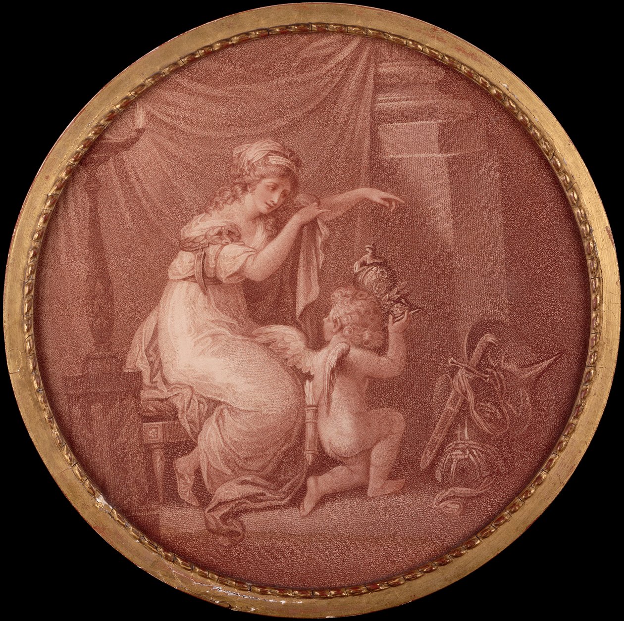 The Life of Cupid (gravering) av Angelica (after) Kauffmann