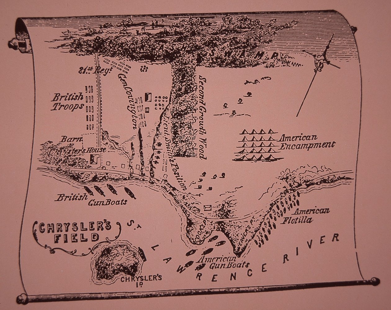 Chrysler's Field (litho) av Thomas Kelly