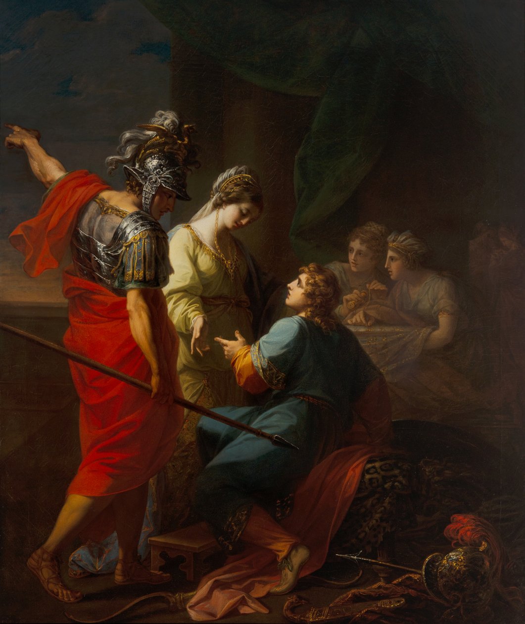 Hector, Paris og Helena av Angelica Kauffman
