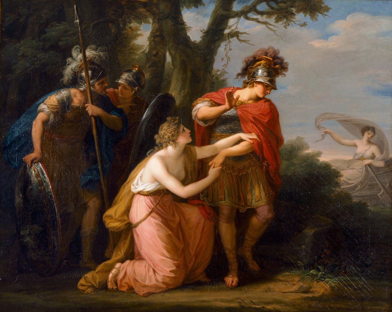 Rinaldo og Armida (olje på lerret) av Angelica Kauffman
