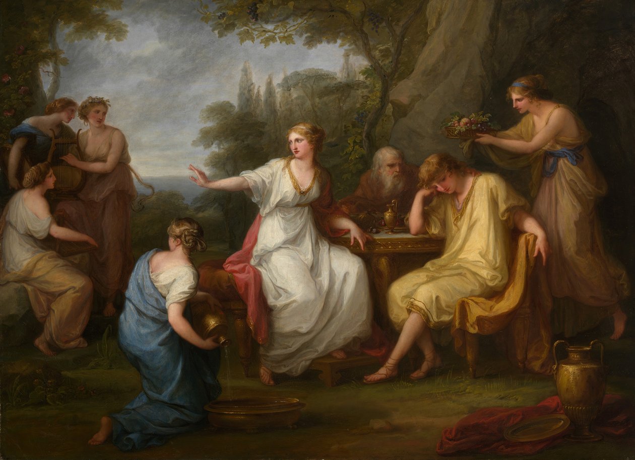 The Sorrow of Telemachus, 1783. av Angelica Kauffmann