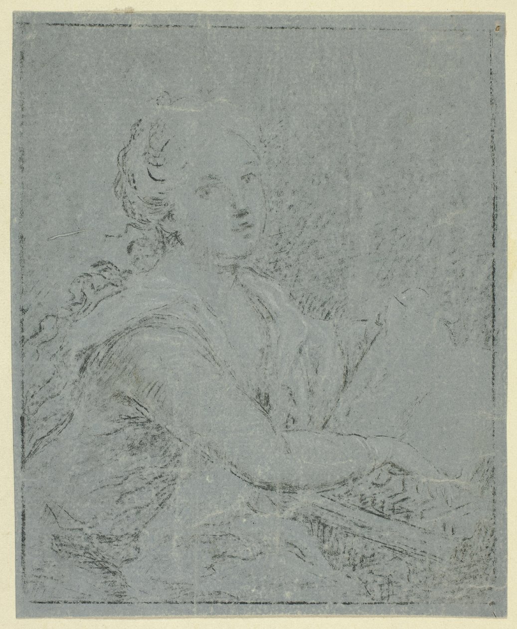 Kvinne på Spinet av Angelica Kauffmann