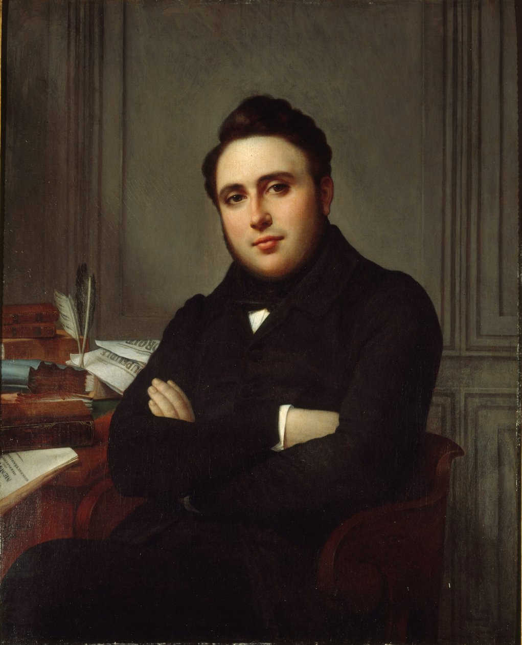 Portrett av Alexandre Ledru-Rollin 1807-1874, 1838. av Angelique Mongez