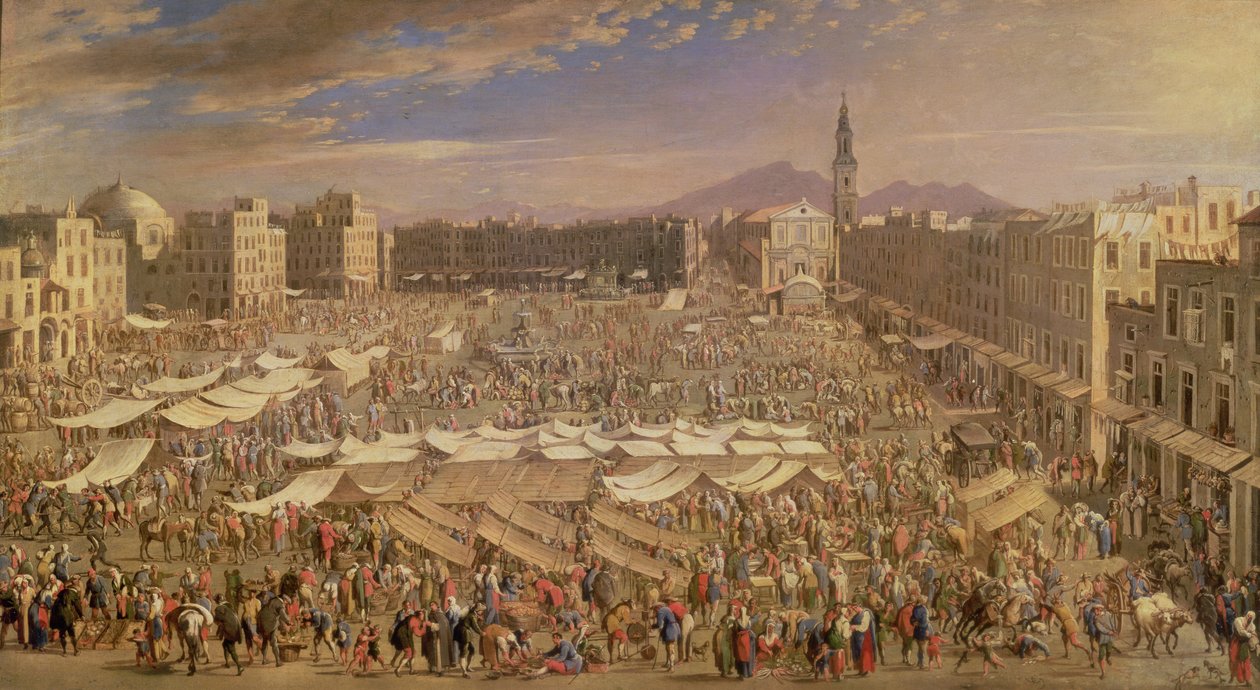 Markedet i Napoli av Angelo Maria Costa