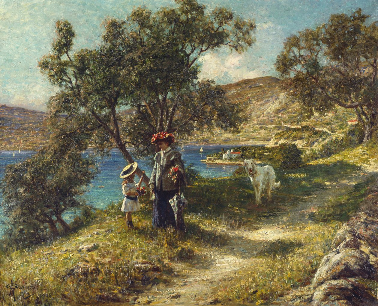 Plukke blomster av Angelo Garino