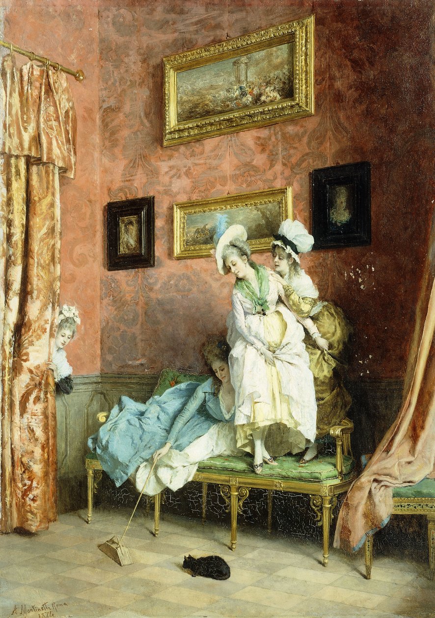 Holdt fanget, 1874 av Angelo Martinetti