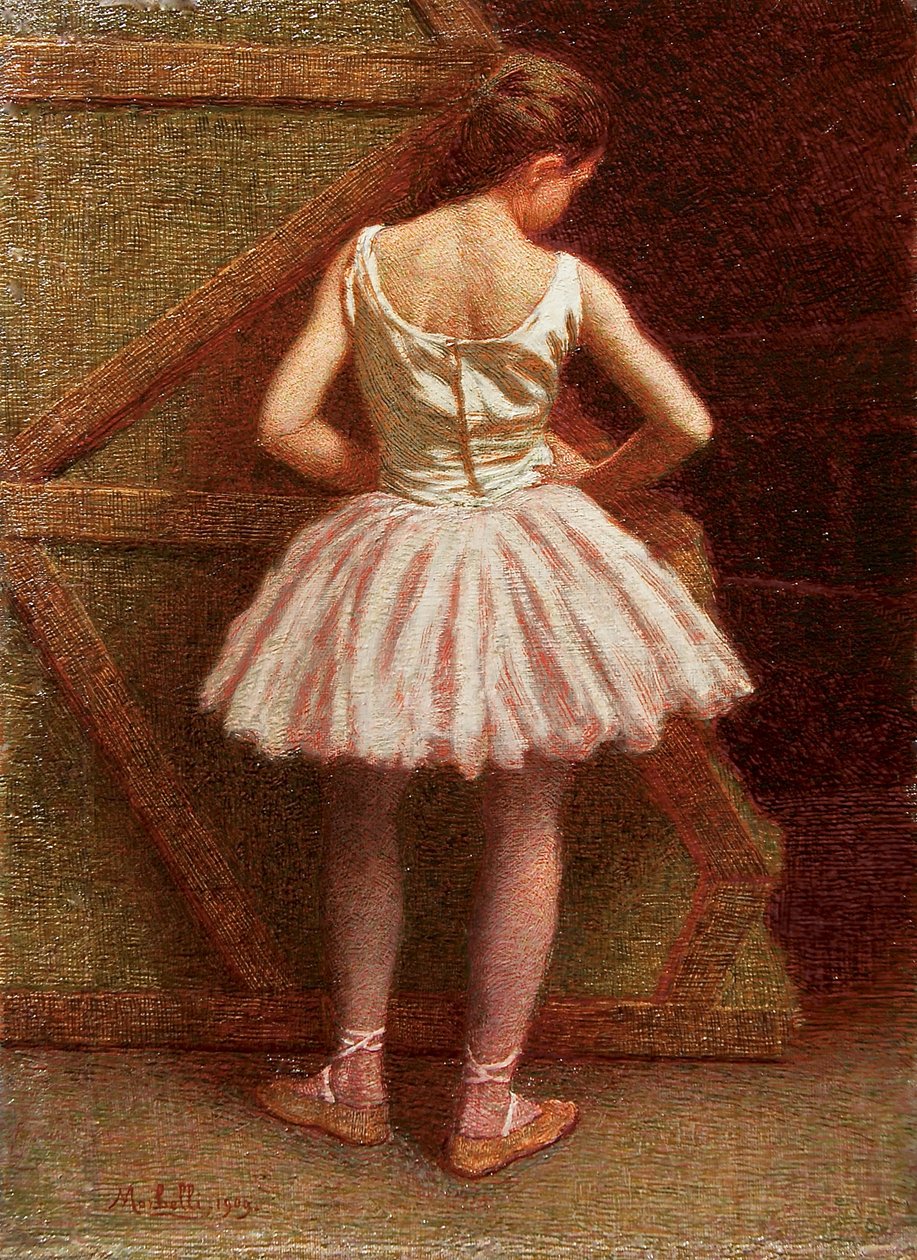 Danser ved Teatro alla Scala, 1909. av Angelo Morbelli