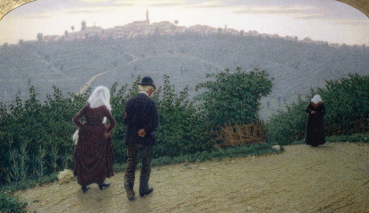 Søndag daggry av Angelo Morbelli