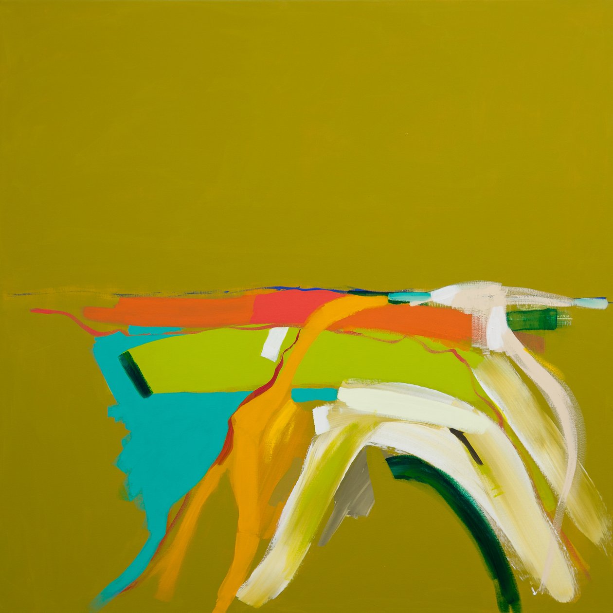 Solbelyst landskap, 2014 av Angie Kenber
