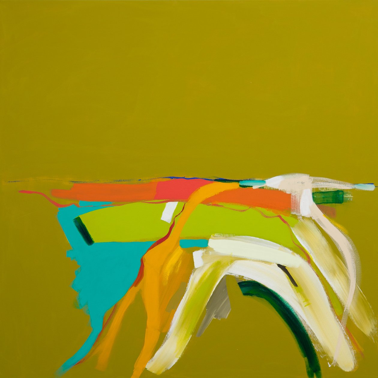 Solbelyst landskap, 2014 av Angie Kenber