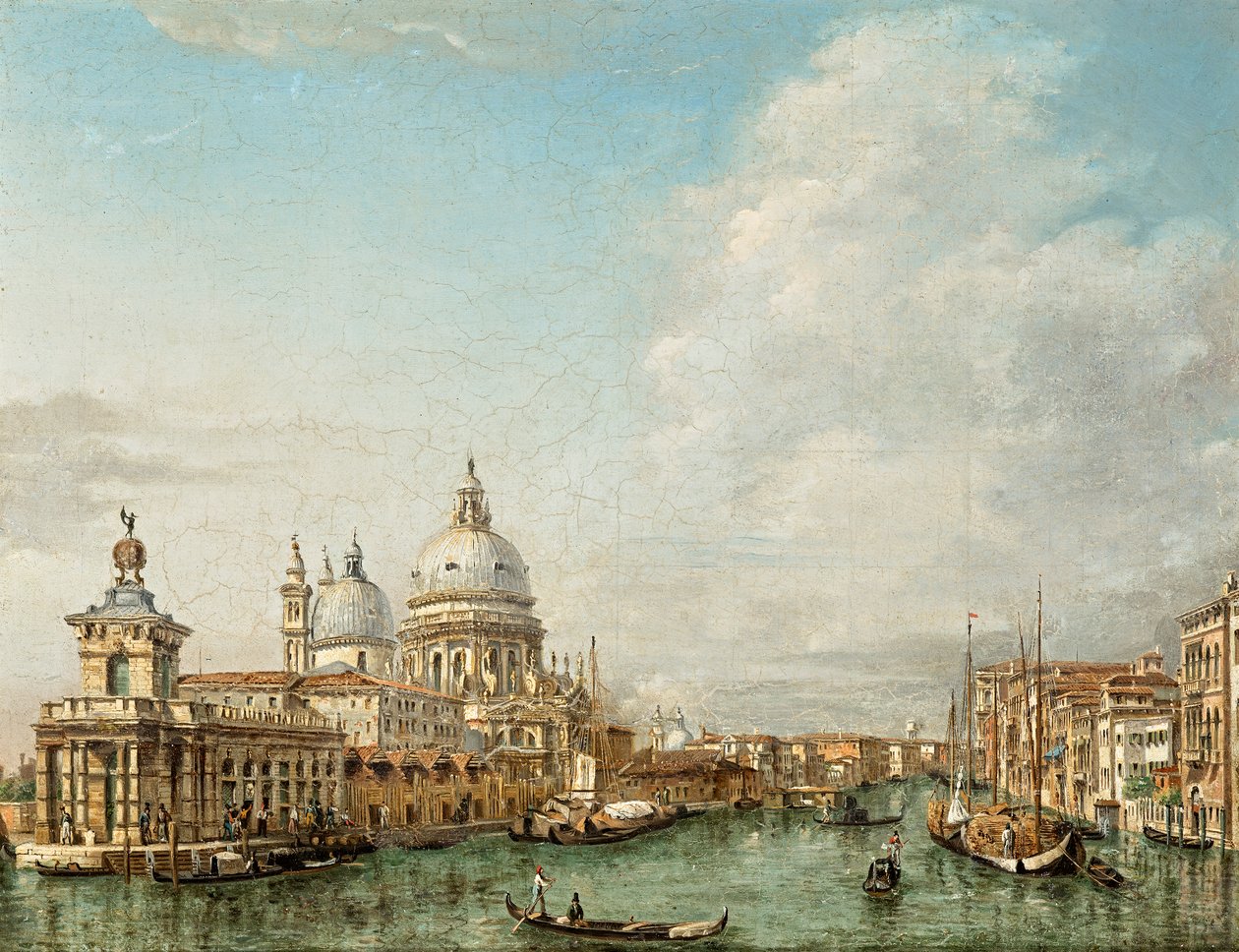 Canal Grande i Venedig av Angiolo Barbini