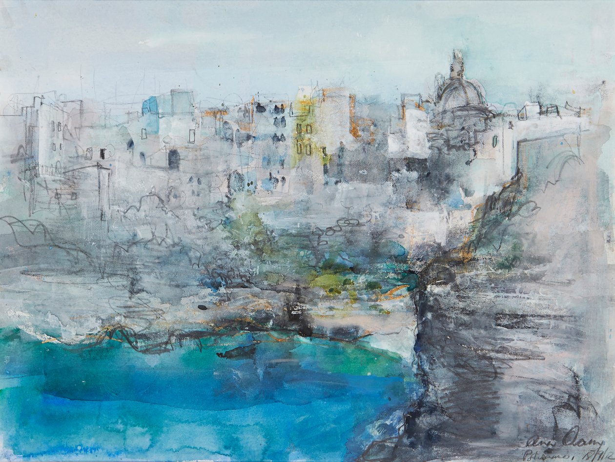 Positano (blandet media) av Ann Oram