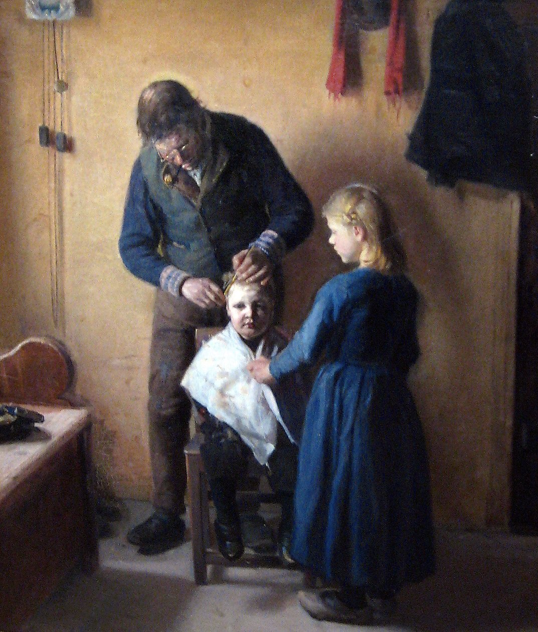 På frisørenPolski: U fryzjeran av Anna Ancher