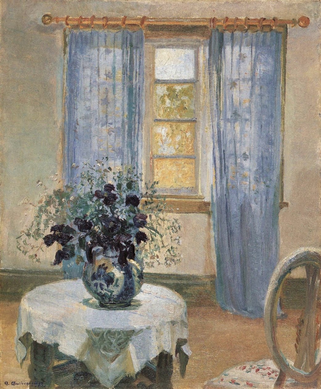 Blå Clematis i Artist