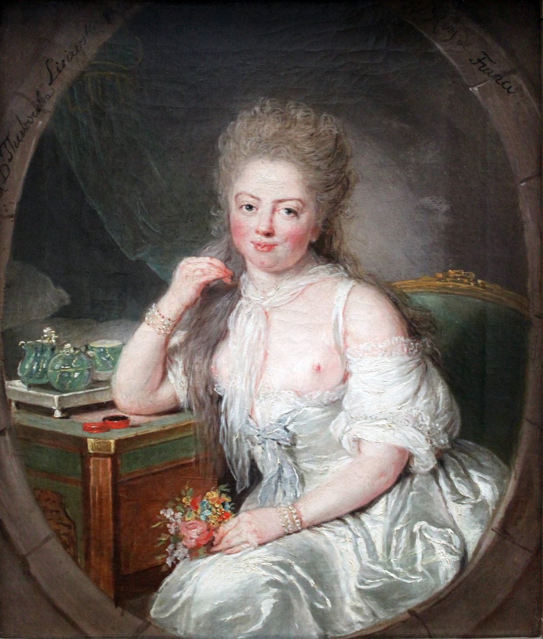 Ung kvinne i en neglige av Anna Dorothea Therbusch