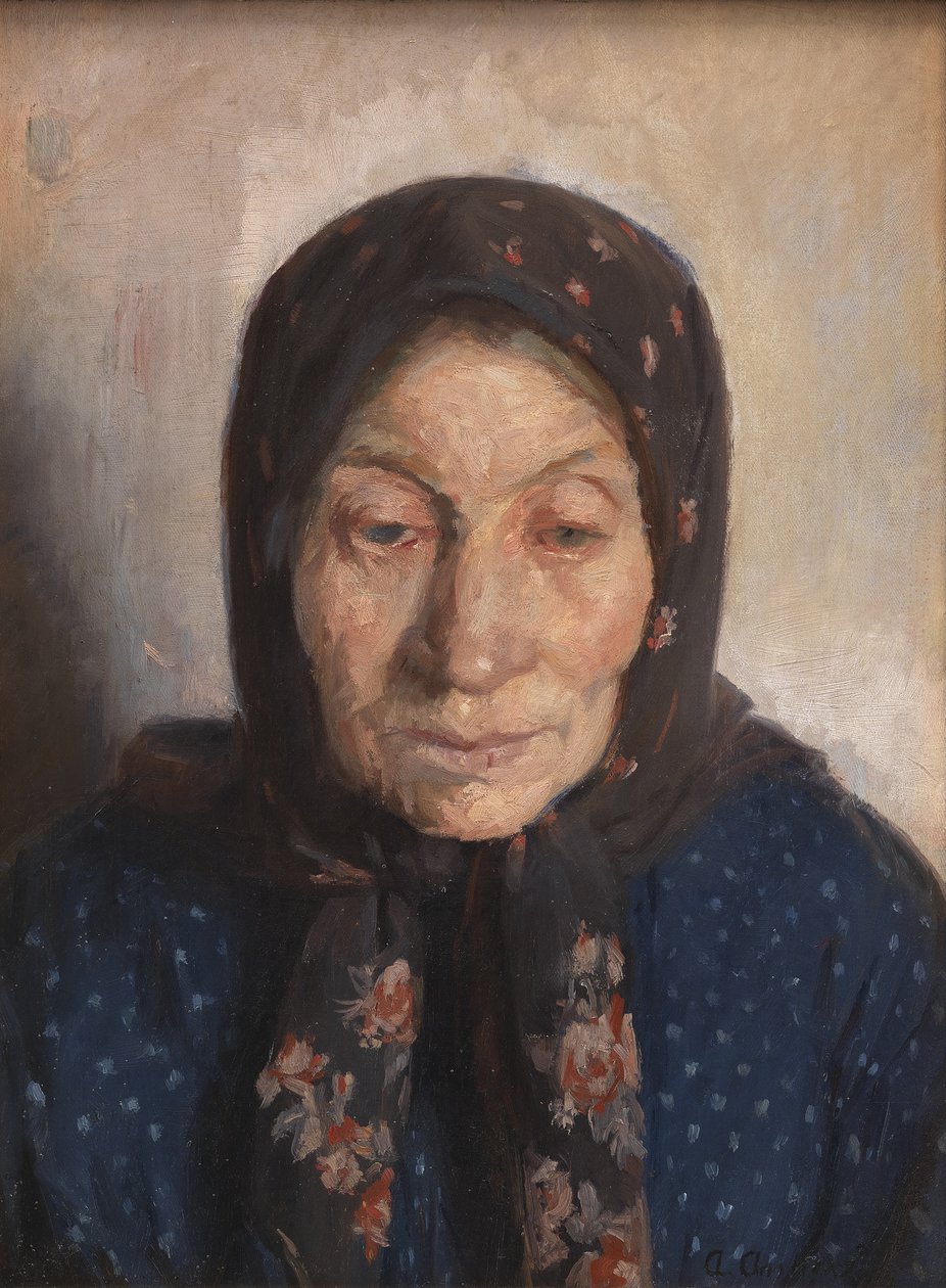 En gammel fiskerkone av Anna Ancher