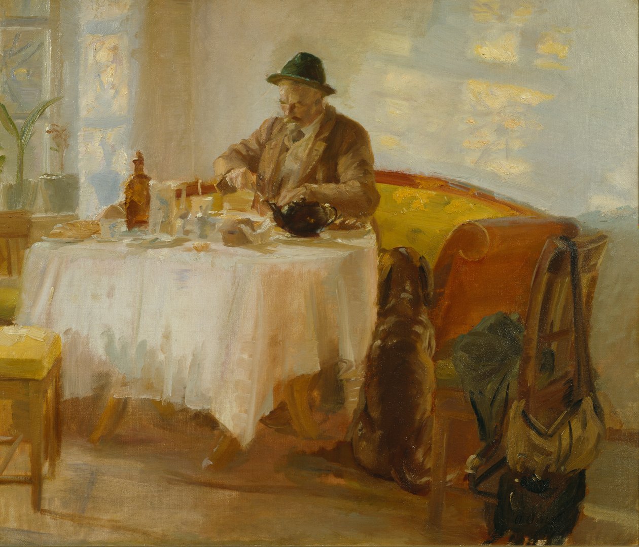 Frokost før jakten av Anna Ancher