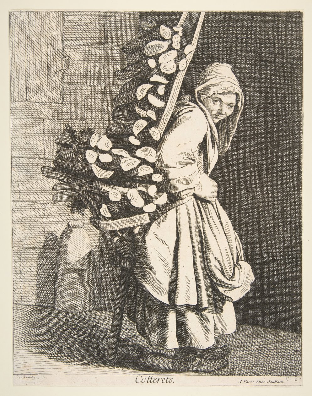 Selger ved medfølgende ved, 1746. av Anne Claude Philippe de Caylus