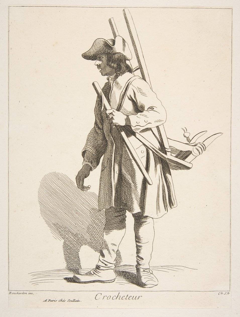Hardware Peddler, 1746. av Anne Claude Philippe de Caylus