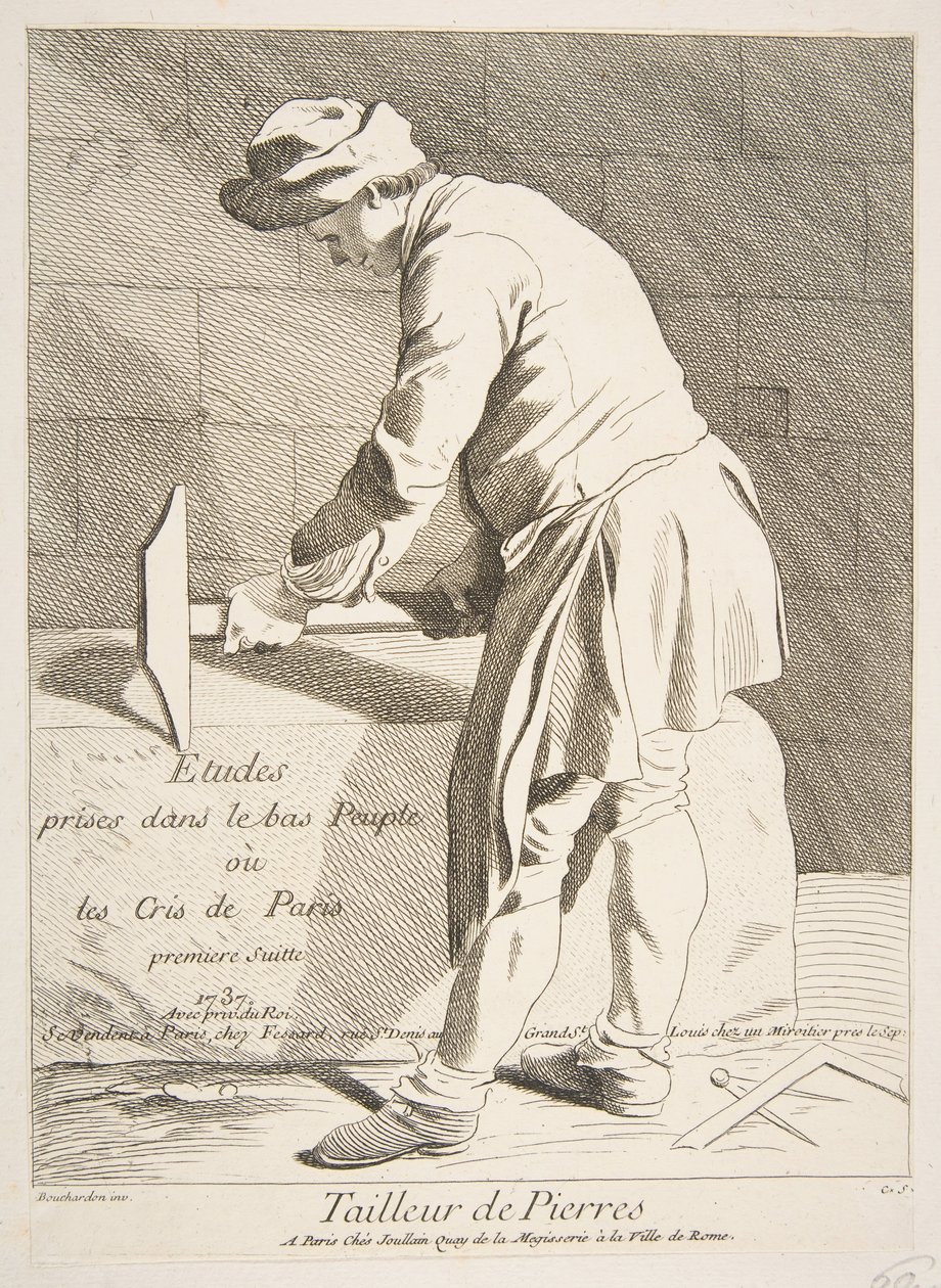 Steinskjærer, 1737. av Anne Claude Philippe de Caylus