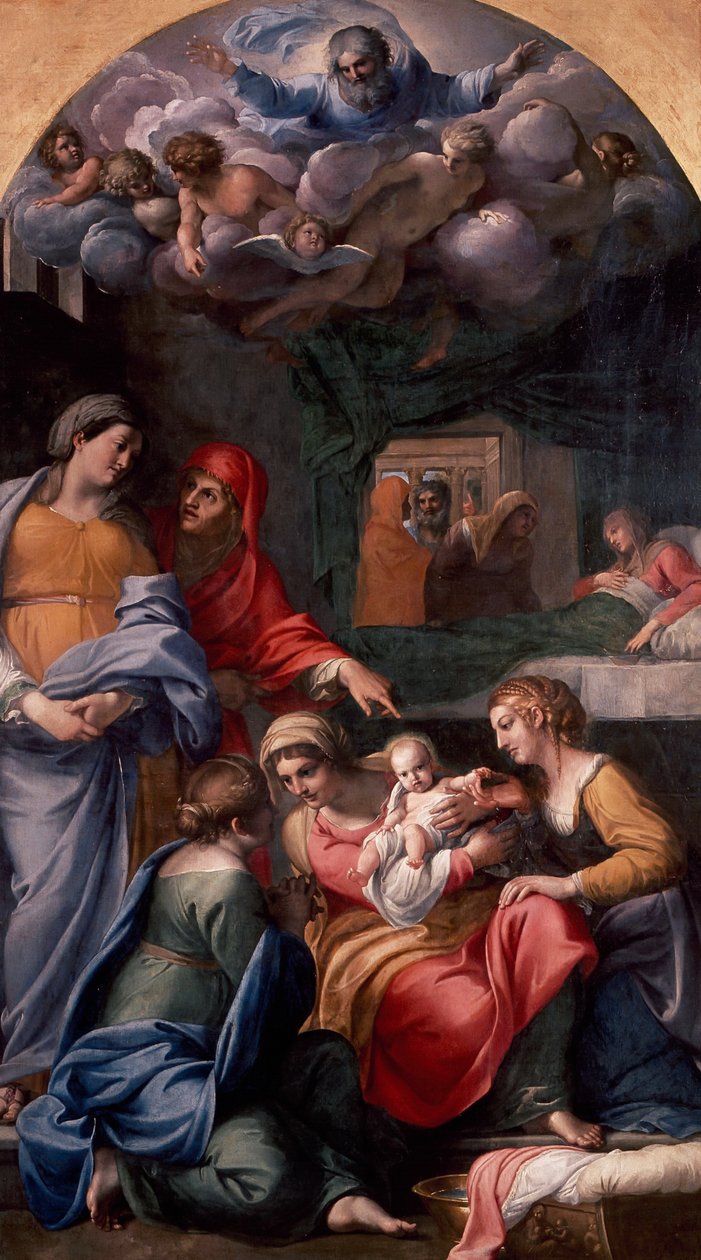 Jomfruens fødsel av Annibale Carracci