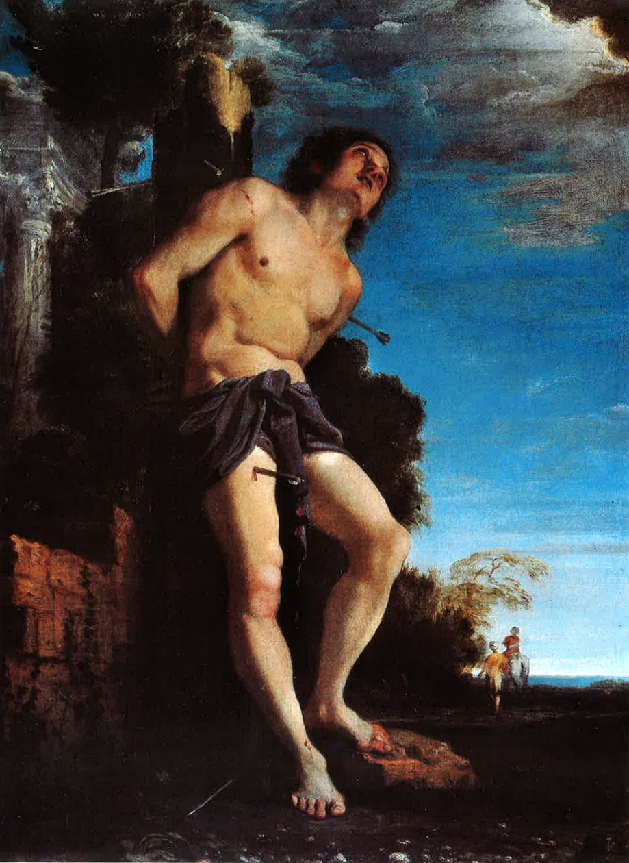 Den hellige Sebastian av Annibale Carracci