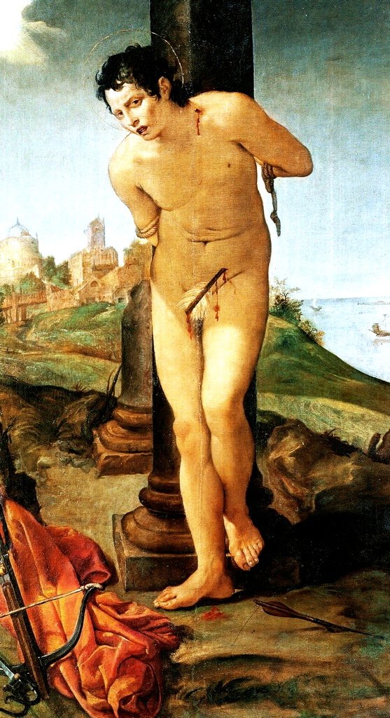 Den hellige Sebastian av Annibale Carracci