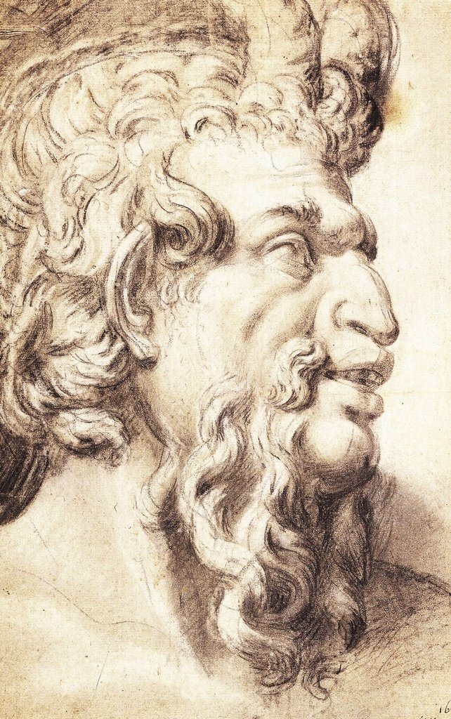 Satyr av Annibale Carracci