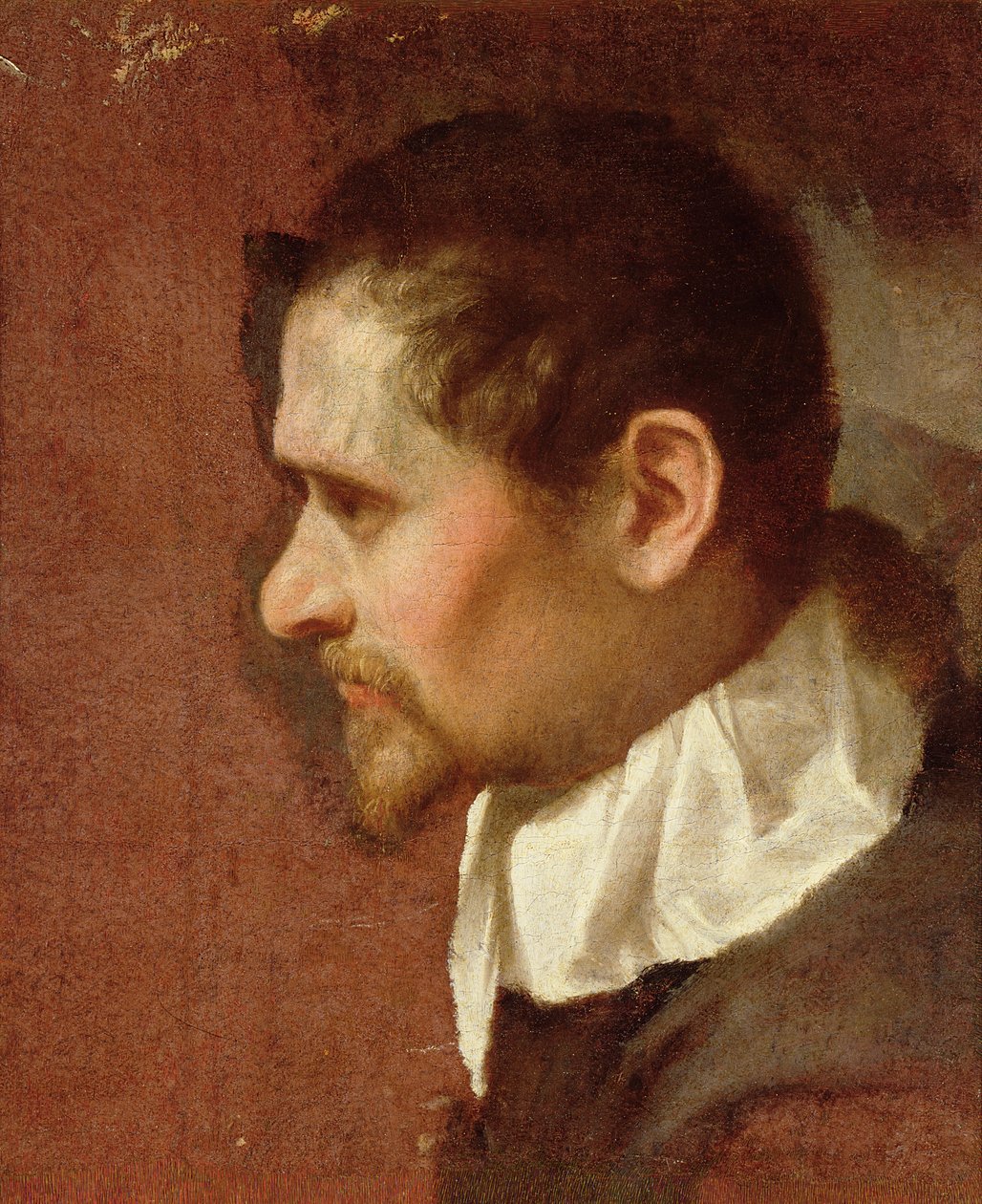 Selvportrett i profil av Annibale Carracci