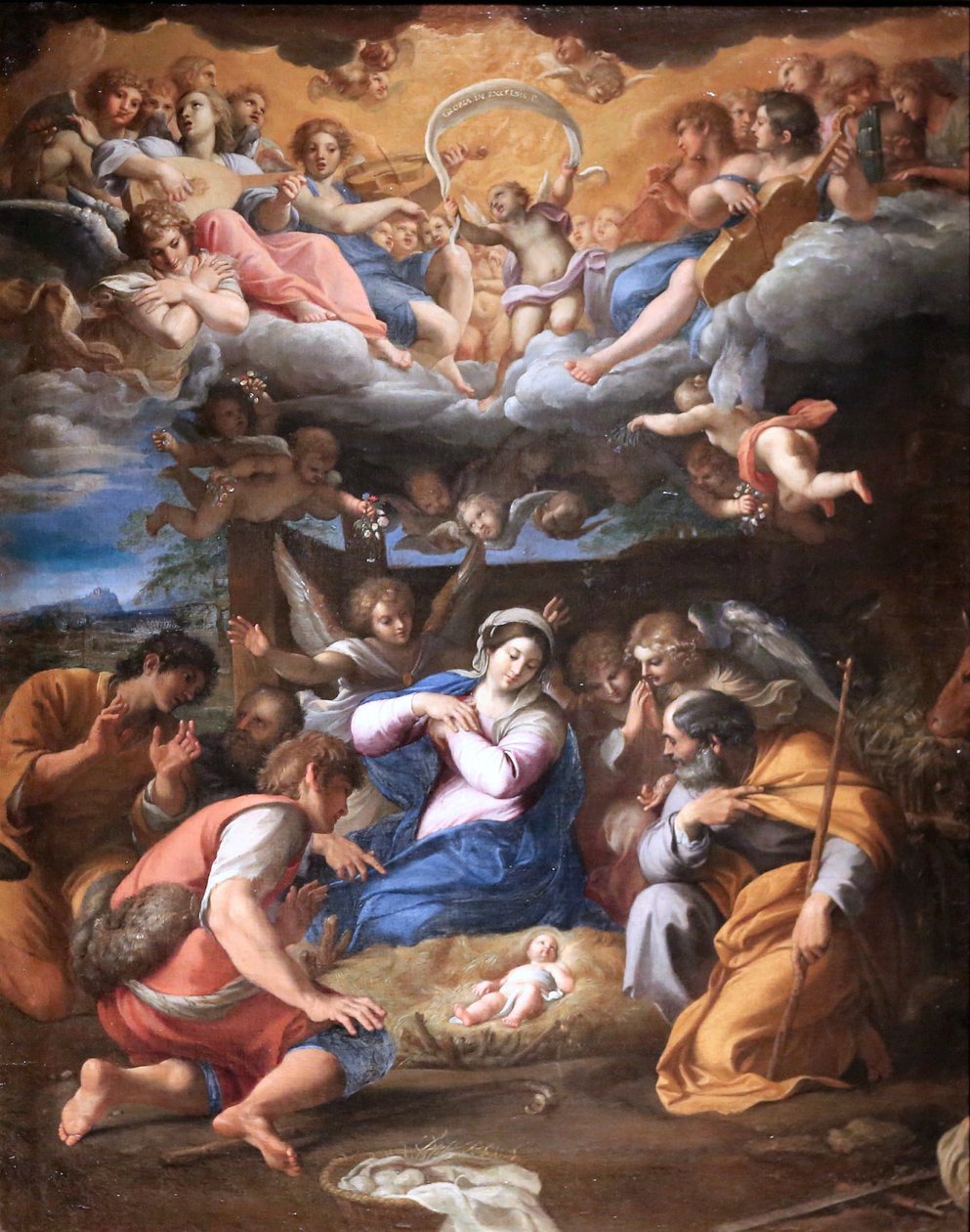 Tilbedelsen av hyrdene av Annibale Carracci