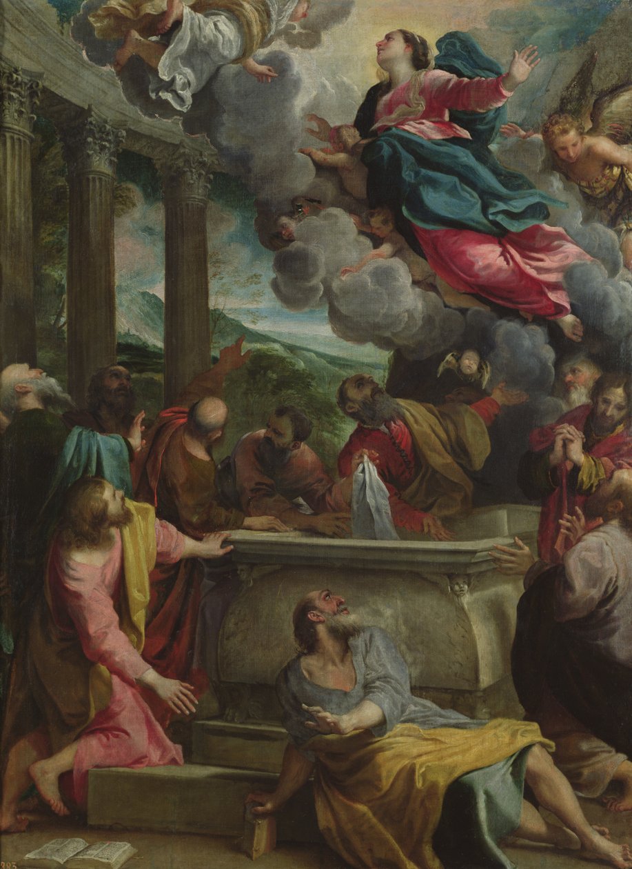 The Assumption of the Virgin, ca. 1590 av Annibale Carracci