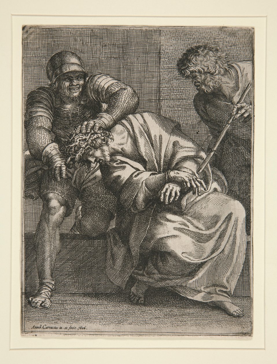 Kristus kronet med torner av Annibale Carracci
