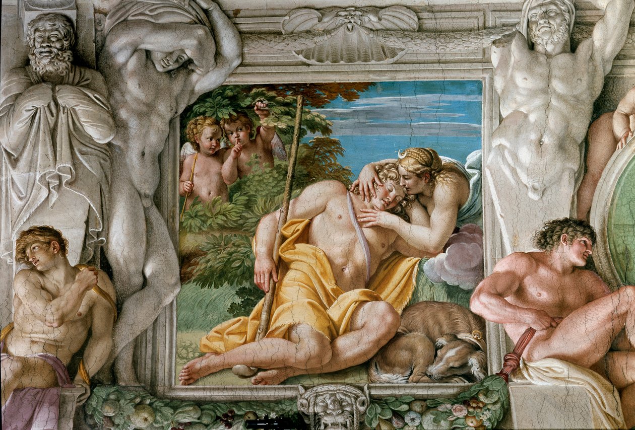 Diana og Endymion (Fresco av Annibale Carracci