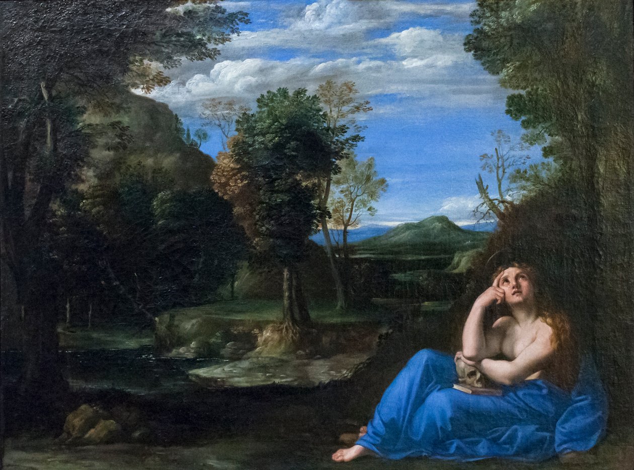 Landskap med angrende Magdalen av Annibale Carracci